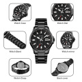 SKMEI 1654 Men Luxury Wrist Watches Stainless Steel Caseback Japan Movement Quartz Hand Watch